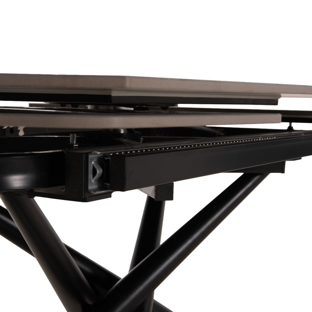 Dining Table Extendable Vanta Hm18408 Ceramic Top In Grey Marble Coloring 136-199x90x77hcm.