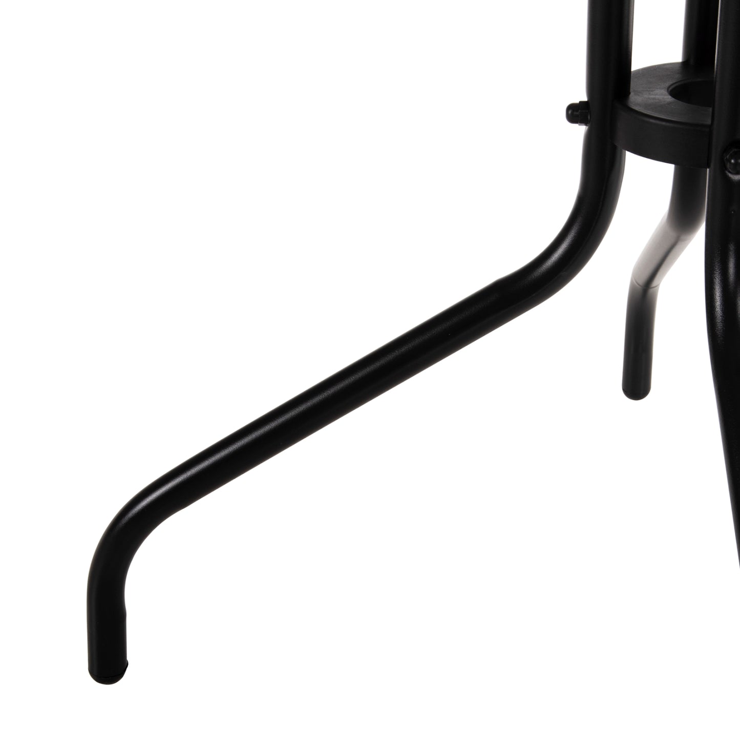 Outdoor Table Square Figo Hm5035.03 Black Metal-glass Tabletop 60Χ60Χ70hcm