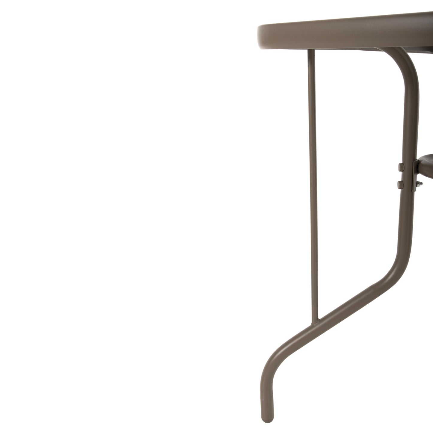 Outdoor Metallic Table Adam Hm5679.04 Champagne Color With Reinforced Glass Top 120Χ70Χ71hcm.