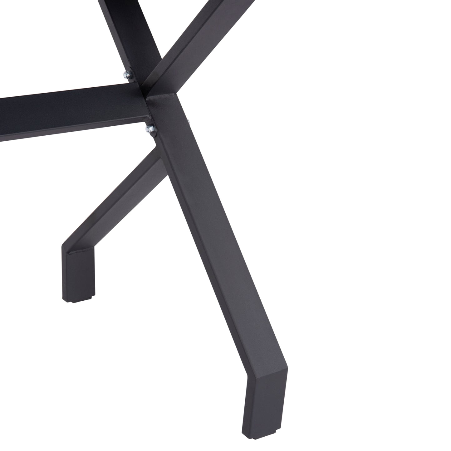 Kitchen Table Lana Hm18221.02 Melamine In Black Marble Look-black Metal Legs 140x70x72.5hcm.