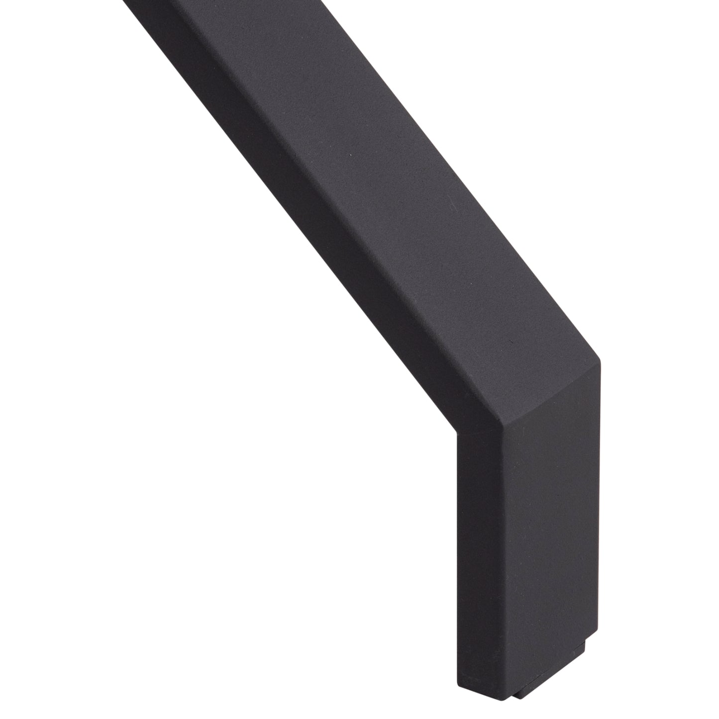 Kitchen Table Lana Hm18221.04 Melamine In Natural Wood Color-black Metal Legs 140x70x72.5hcm.