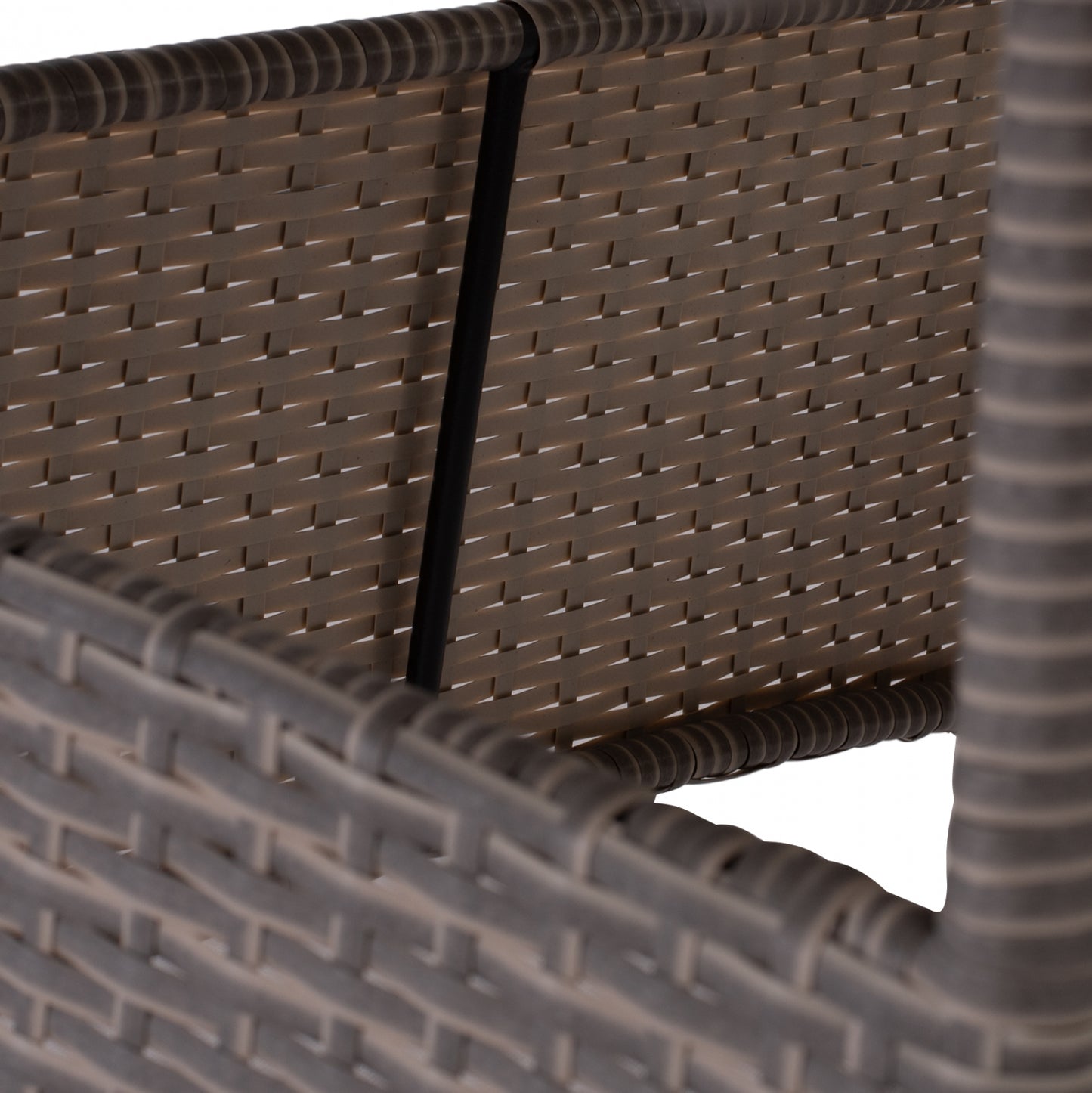 ΤΡΑΠΕΖΙ ΜΕΤΑΛΛΙΚΟ Military Rattan ΓΚΡΙ Hm5141.31 120x70x75Υ εκ.