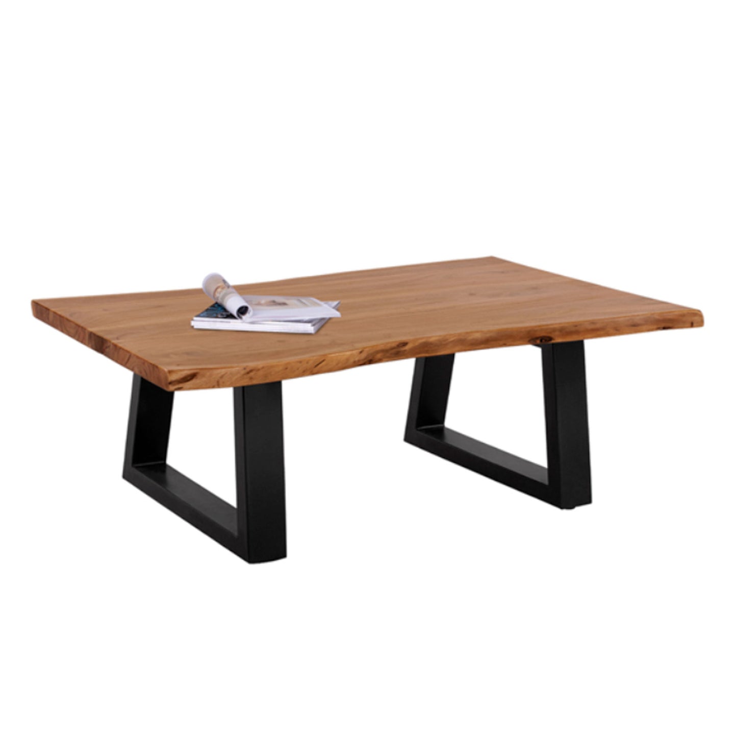 Coffee Table ΜΟΝΤΑΝΑ ΗΜ8166.11 Solid Acacia Wood-natural 115x63x40cm