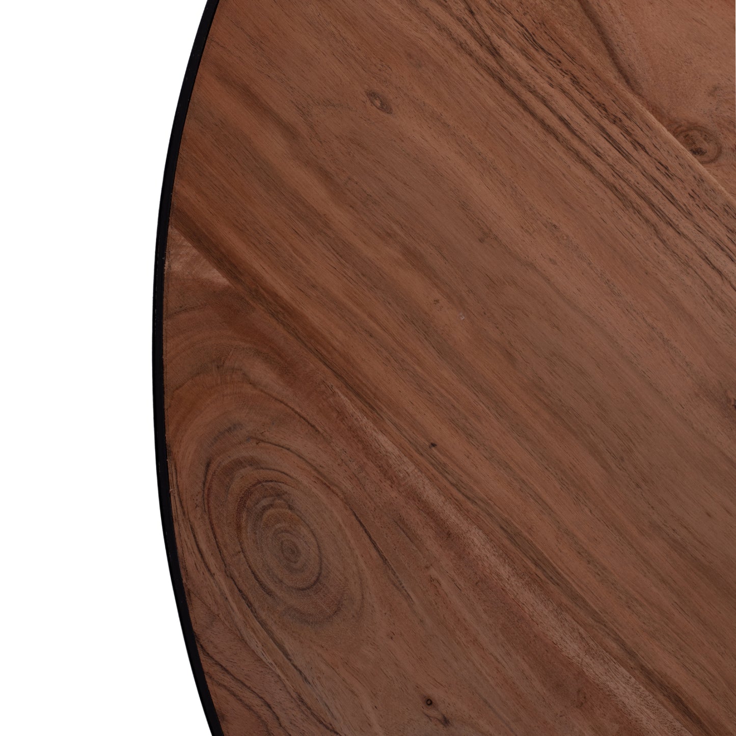 Coffee Table Atharva Hm8461.11 Solid Acacia Wood Φ100x36cm