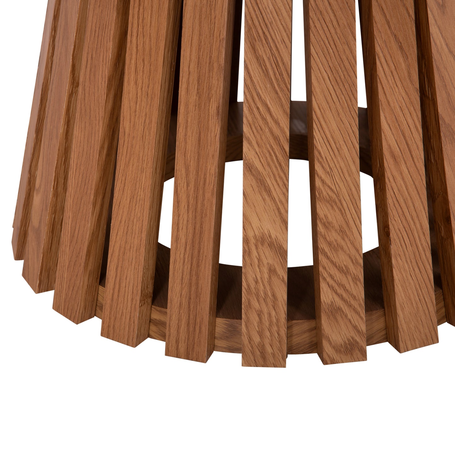 Coffee Table Fb918024 Mdf In Light Natural Wood Color Φ80x40,5hcm.