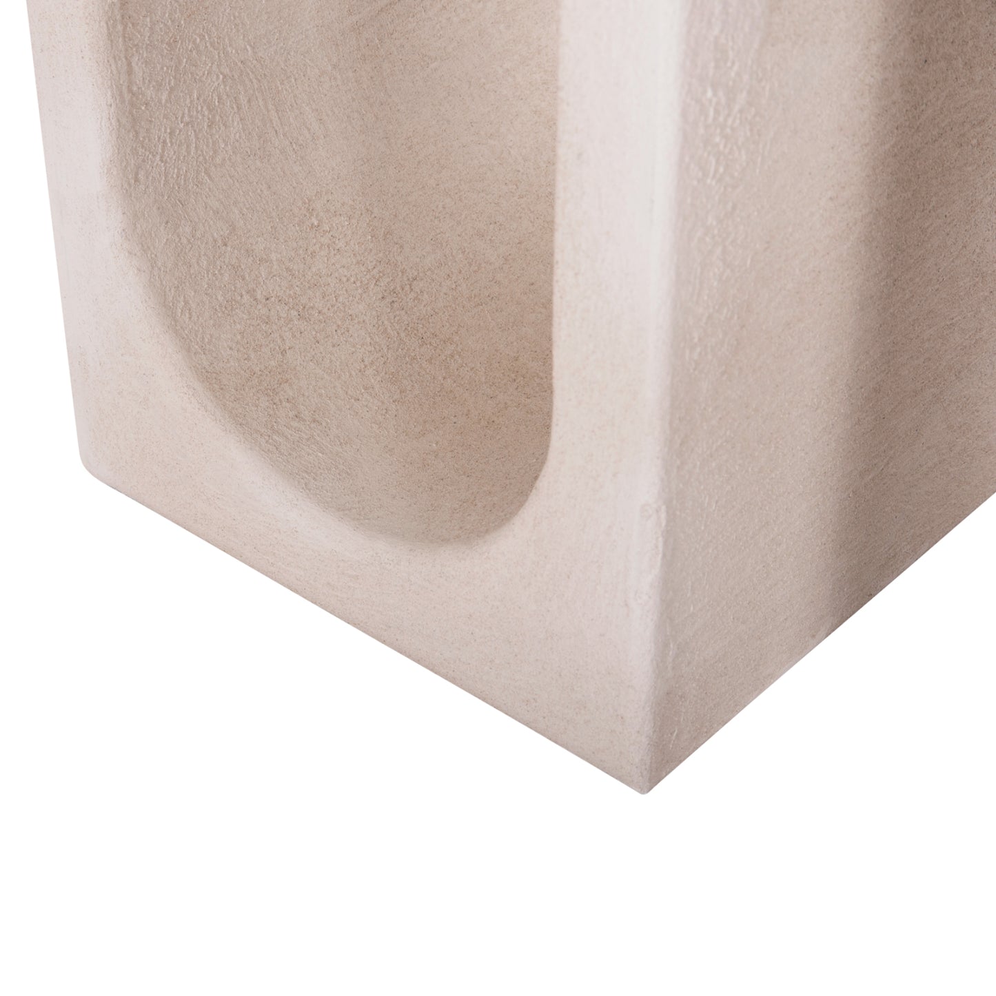 Coffee Table Series Santorini Hm18070 Mdf In Off-white Color 48x38x48,5hcm.