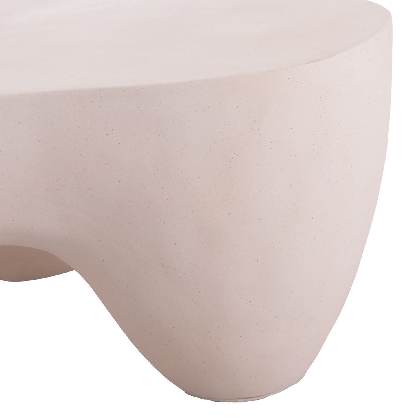 Coffee Table Sallen Hm18161.02 Fiber Cement In White--108x94x38.5hcm.