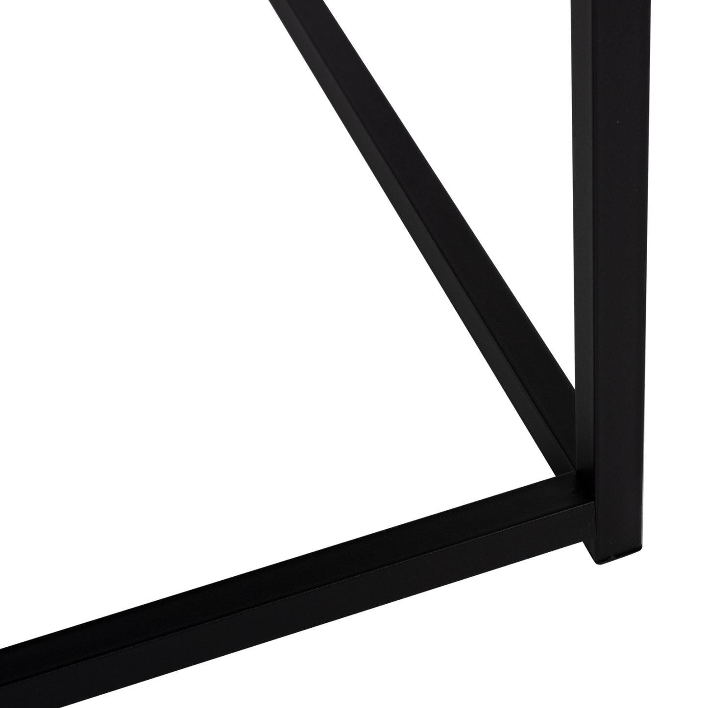 Coffee Table Braylen Hm8942.13 Square With Melamine Black Marble Look 75x75x43hcm.