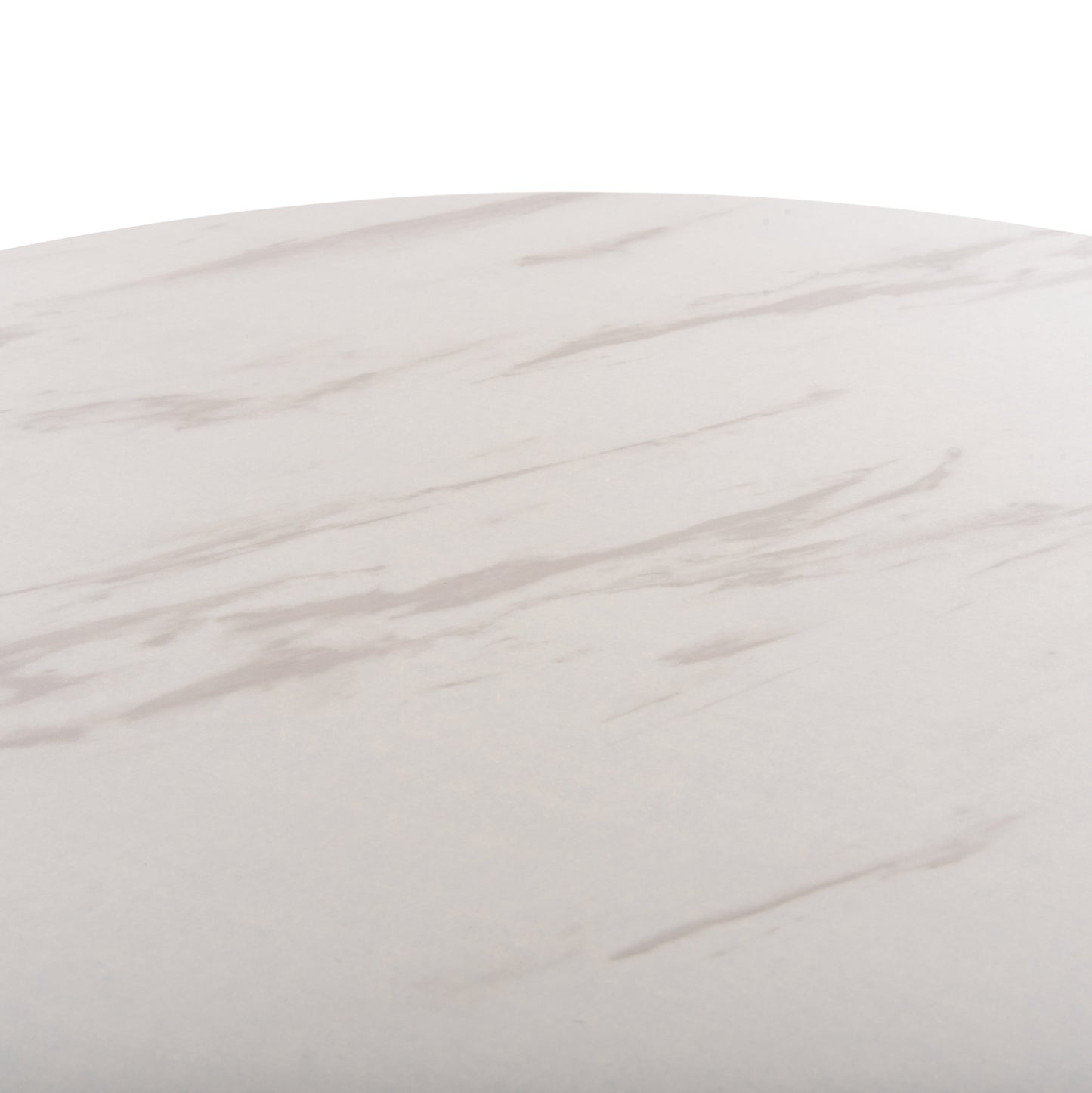 Coffee Table 2pcs Set Mdf White Marble Gold Metal Legs Φ80x48cm.hm8763.11