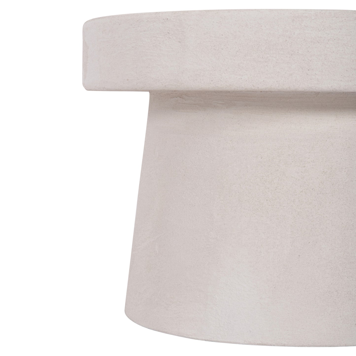Coffee Table Round Series Santorini Hm18051 Mdf In Off-white Color Φ60x42.5hcm.