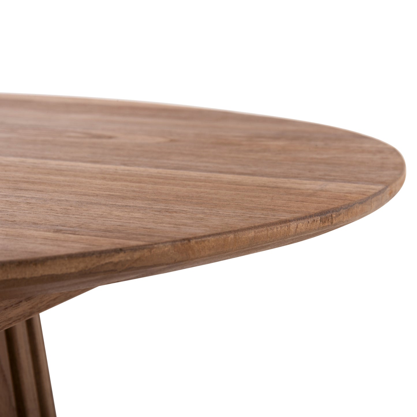Coffee Table Round Frantz Hm9387.11 Solid Mindi Wood-natural Φ80x45h Cm.