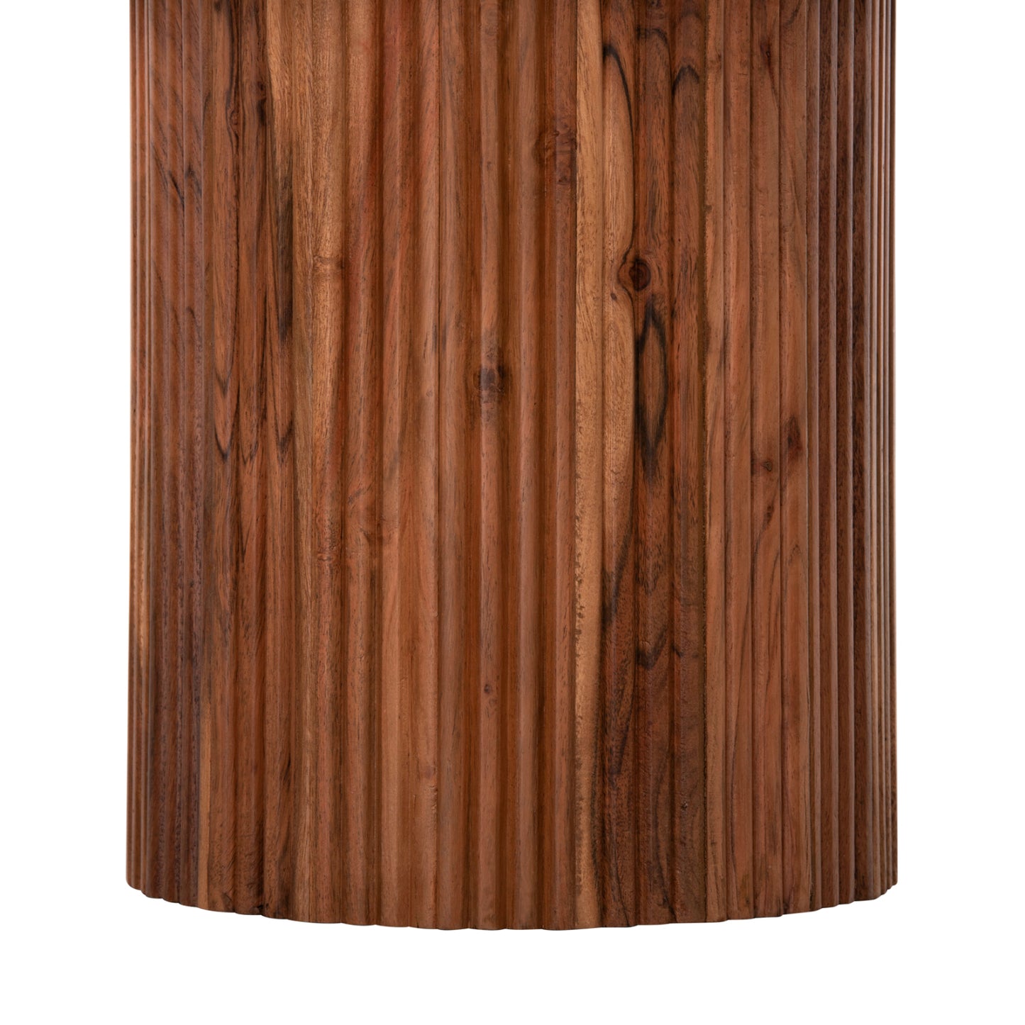 Coffee Table Round Rajjeh Hm9693 Solid Acacia Wood In Natural Color Φ60x45hcm.
