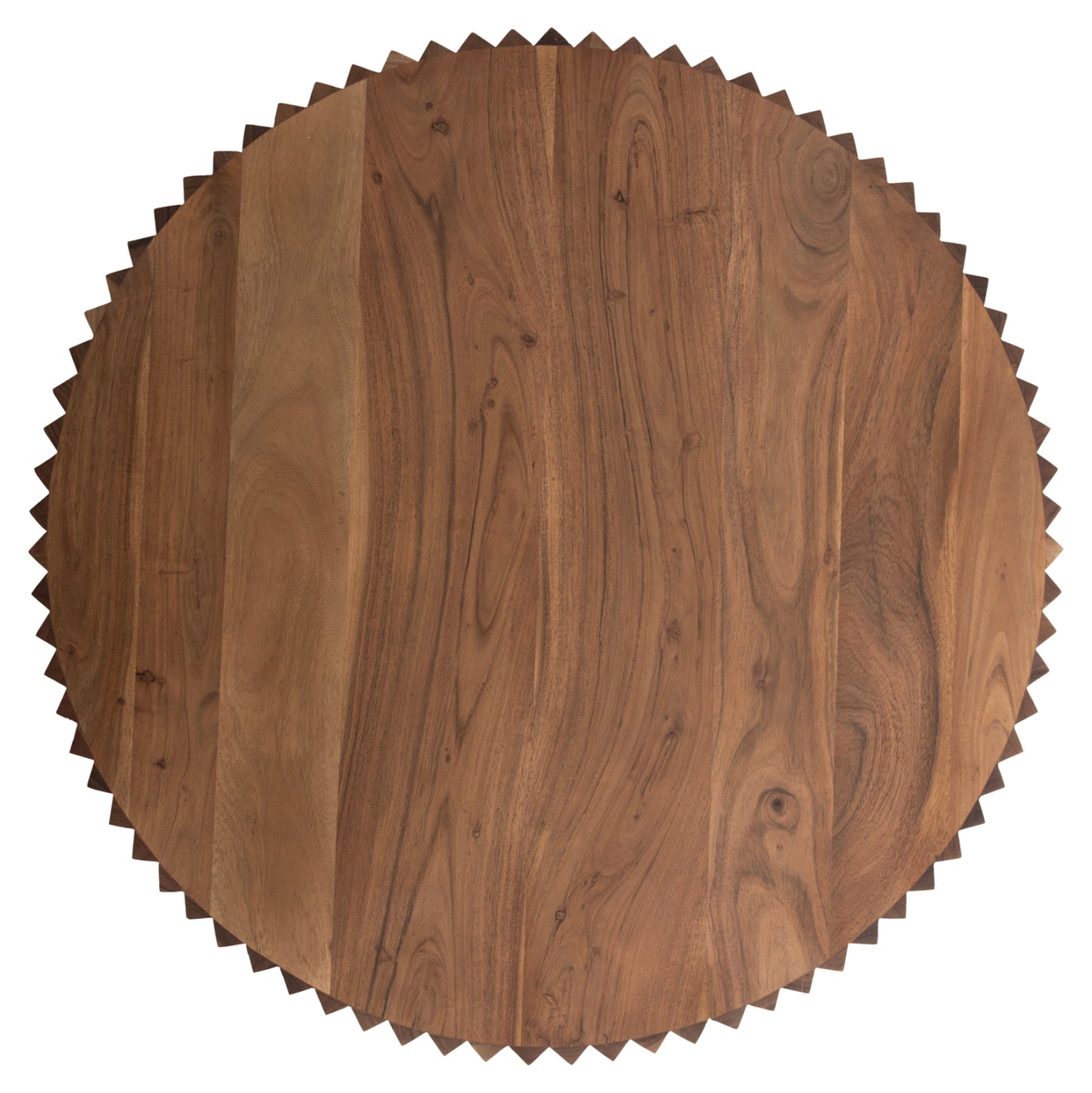 Coffee Table Round Sedge Hm9695 Solid Acacia Wood-natural Color Φ90Χ38hcm.