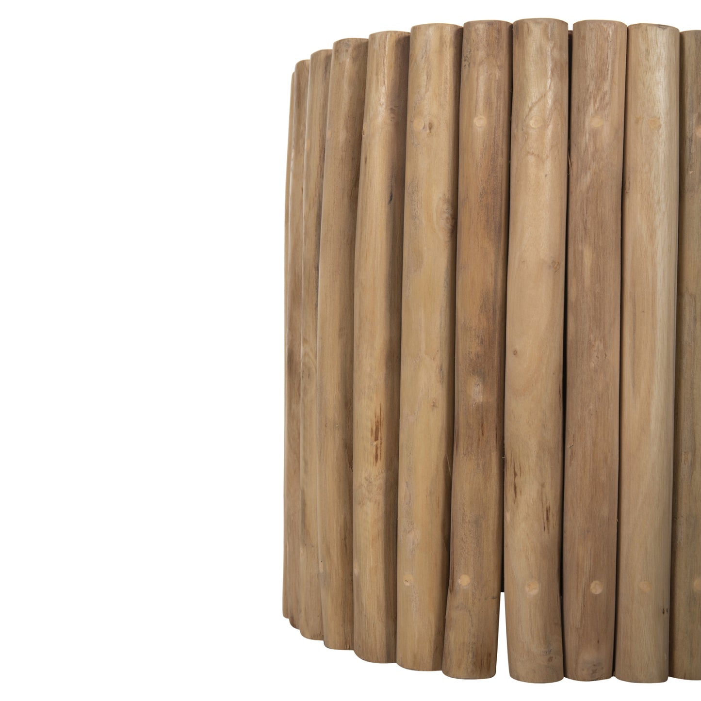 Coffee Table Round Cooter Hm9865 Teak Branches- Natural Φ39x40.5hcm.