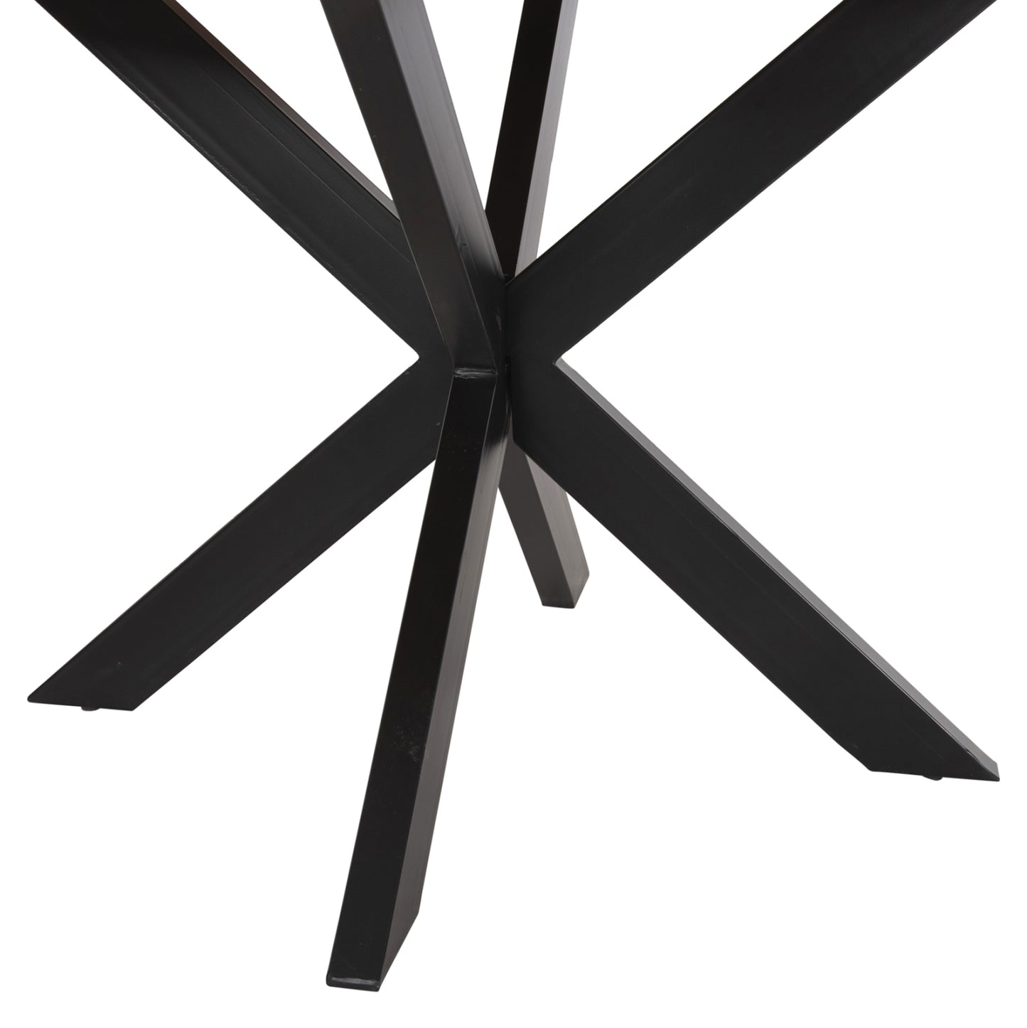 Round Dining Table Montana Superior Hm9903 Solid Acacia Wood Top 4cm. Φ120Χ77hcm.