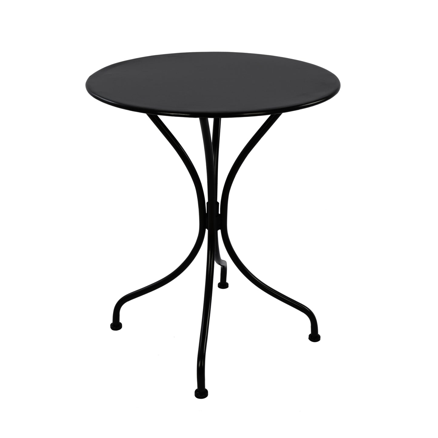Table Metallic Round Hm5104.14 Black Φ60x72hcm.