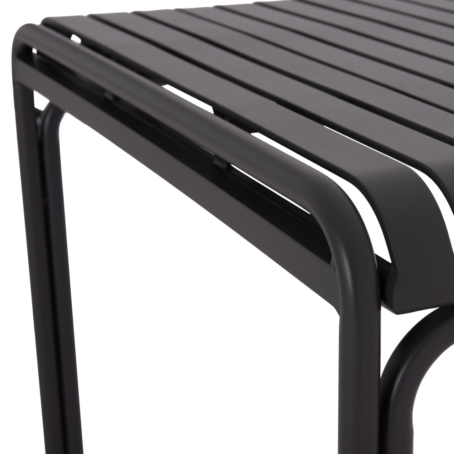 Outdoor Square Aluminum Table Rachel Hm6338.01 Grey Color 80x80x76hcm.