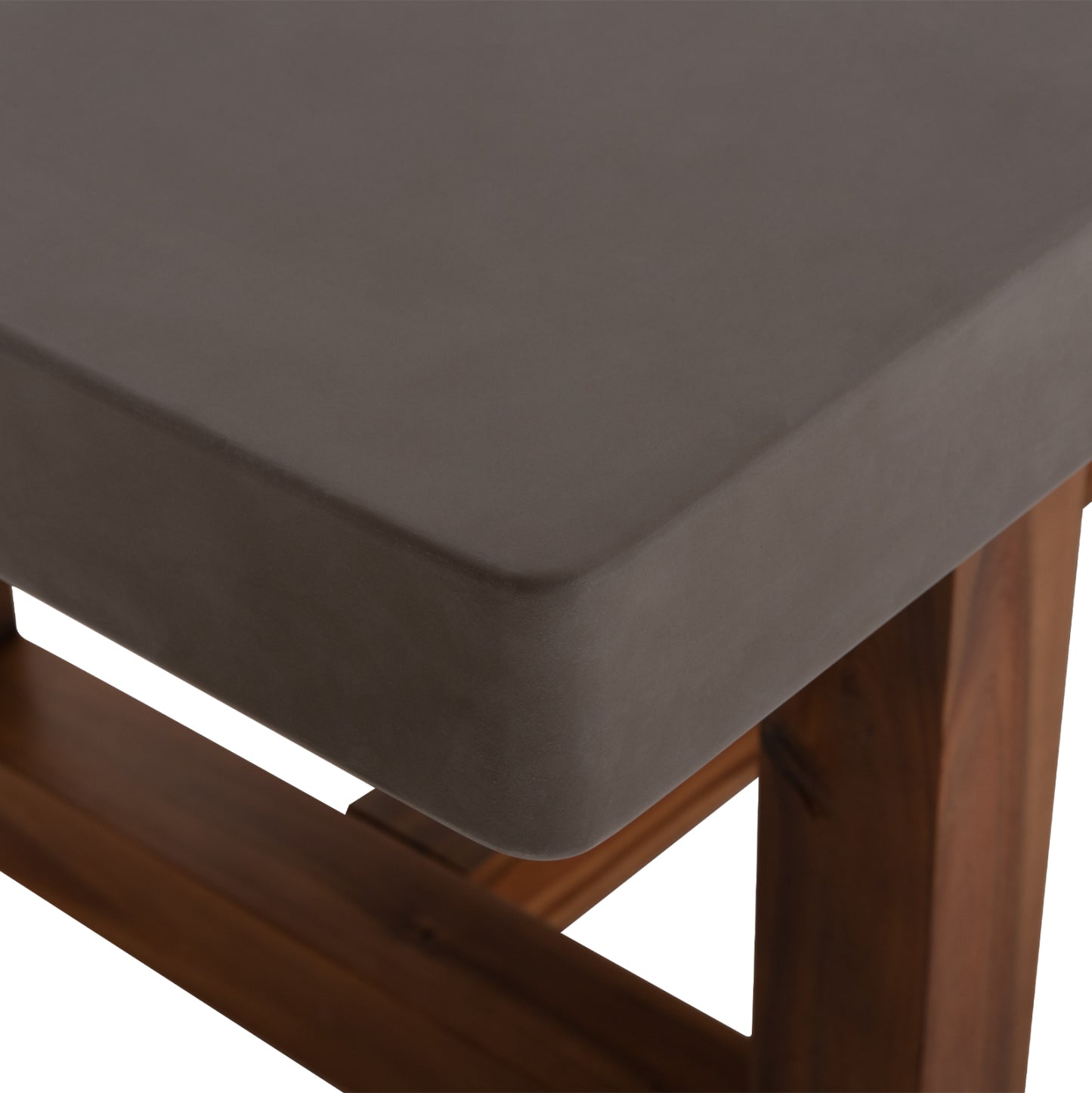 Dining Table Astor Hm6572.01 Grey Fiber Cement Top--acacia Wood Legs 240x100x75hcm