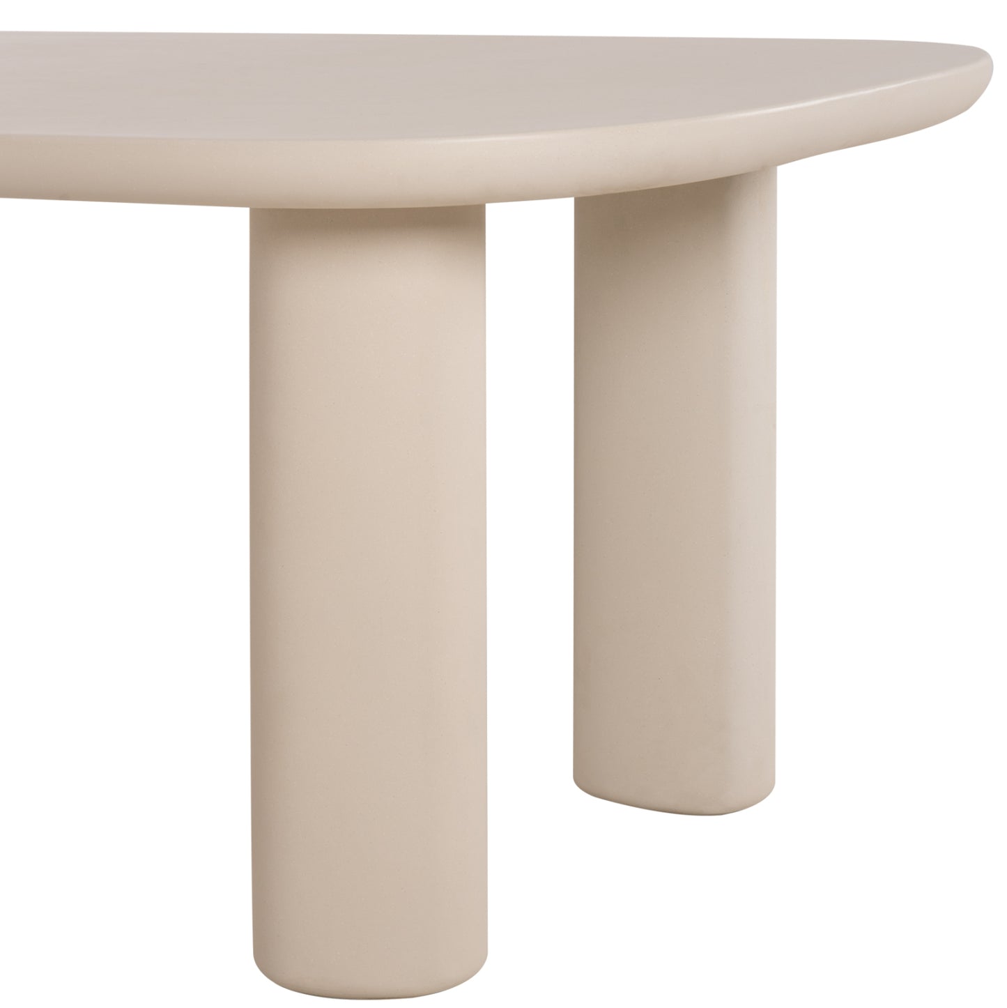 Dining Table Kiora Hm6597.02 Beige Fiber Cement 200x100x76hcm.
