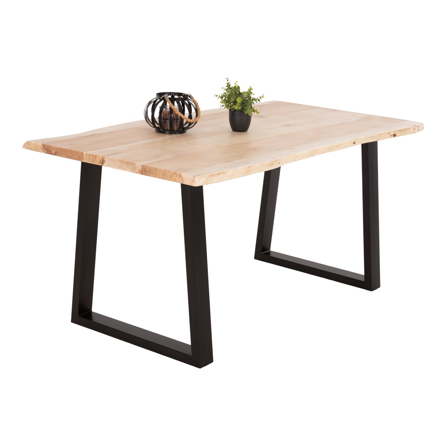 Dining Table Montana Hm8336.21 Solid Acacia Wood-3.5cm Top Thickness 160x88x79hcm.