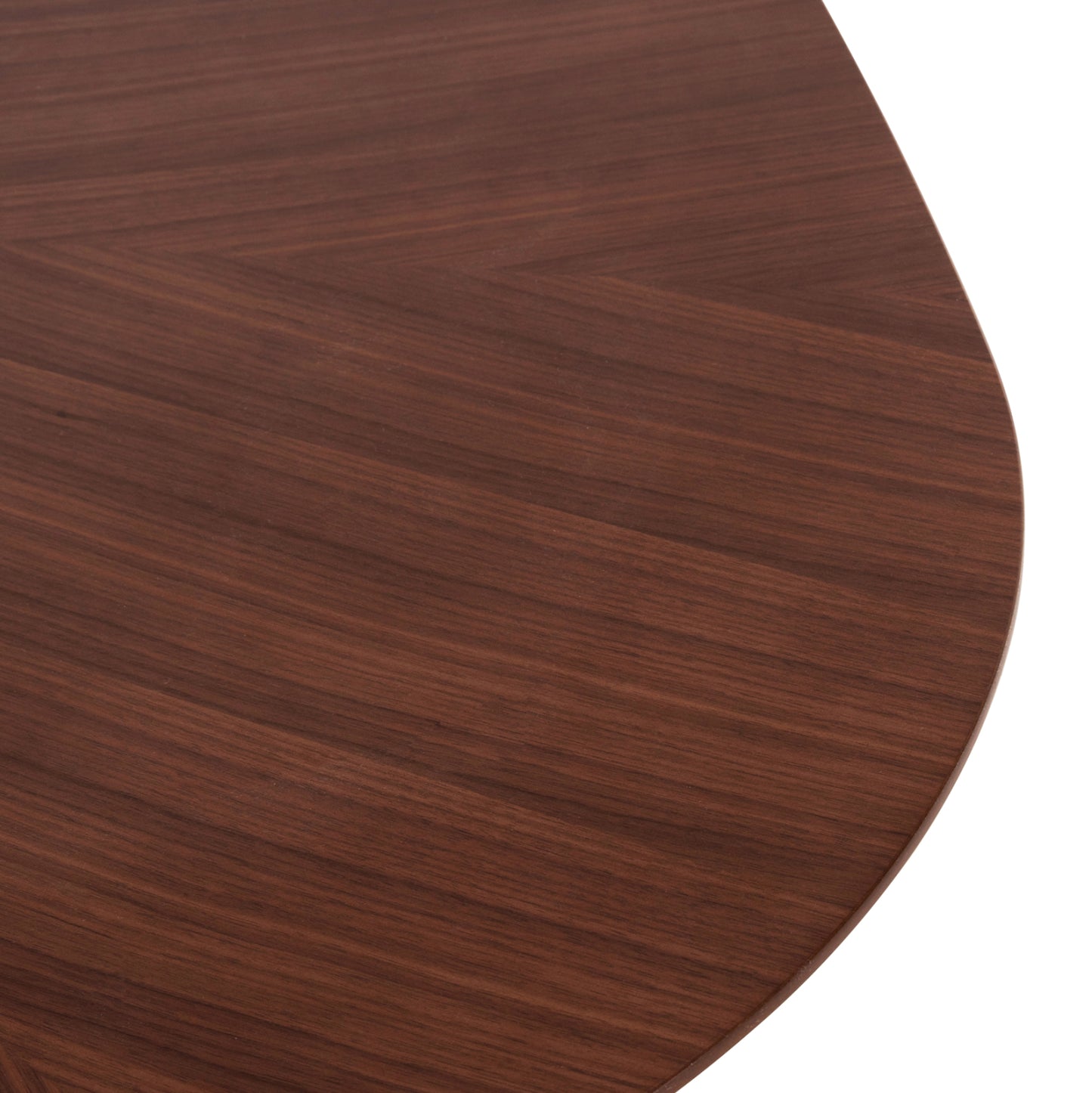 Dining Table Riner Hm9733 Mdf With Sunburst Walnut Veneer 150x150x75hcm.