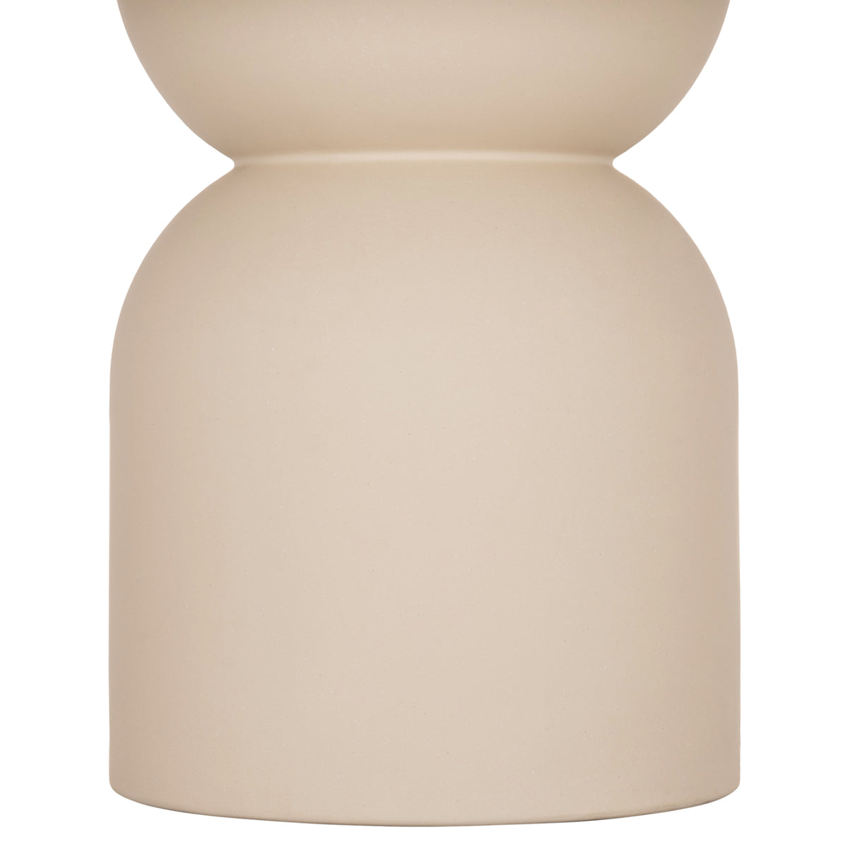 Round Dining Table Kazvin Hm6582.02 Beige Fiber Cement Φ130x75hcm.
