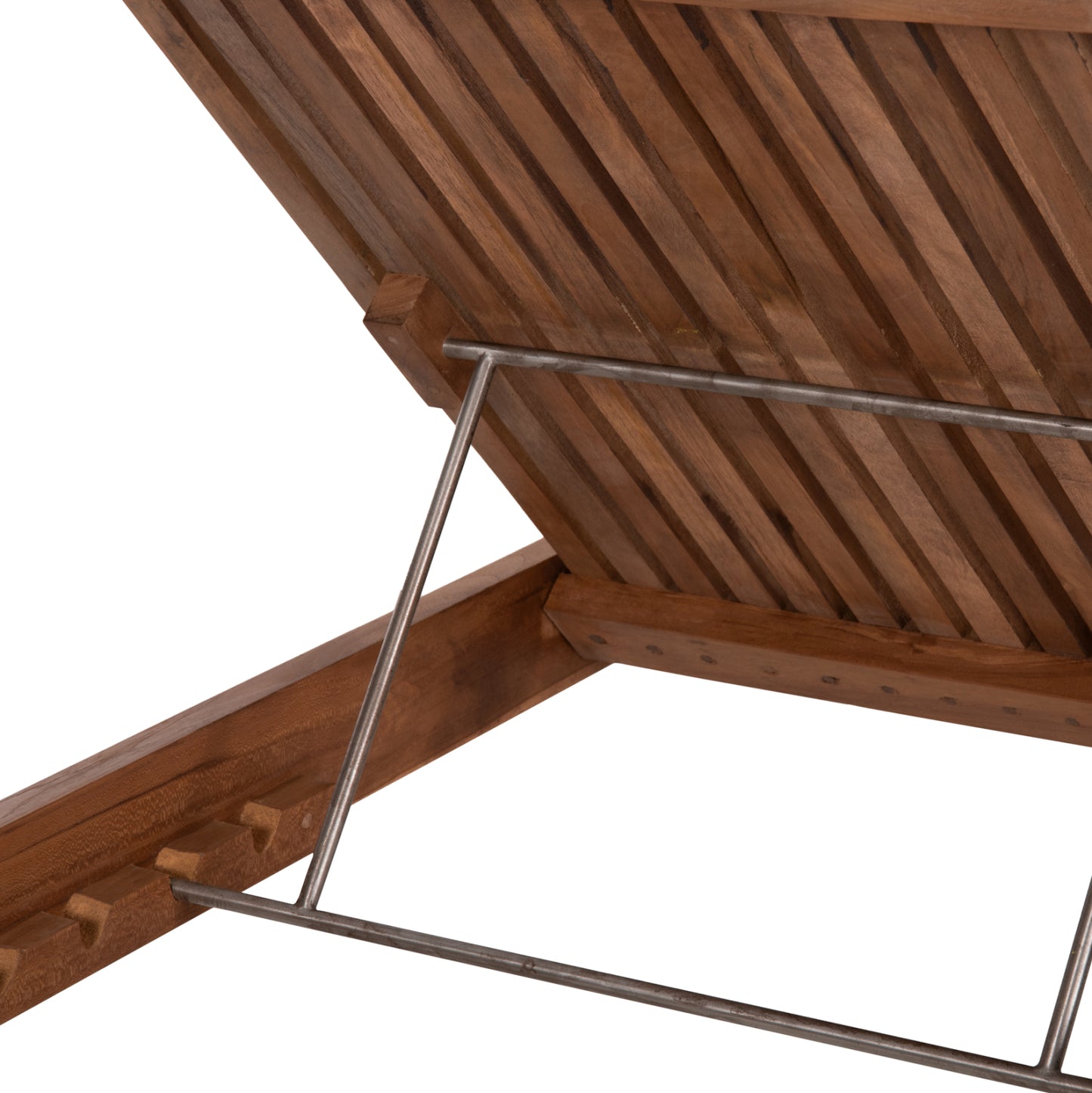 Sunbed Lounger Lagertha Hm5963.11 Teak Wood In Natural Color 200x65x102hcm.