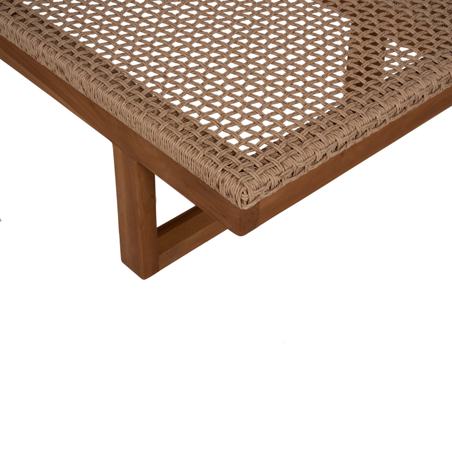 Sunlounger Patron Hm5993 Teak Wood-viro Rope Wicker 191x65x86hcm.