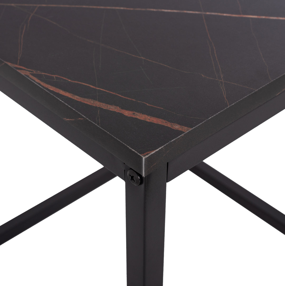 Side Tables Grelay Set 2pcs Mdf & Metal 45Χ45Χ50hcm.hm8762.13