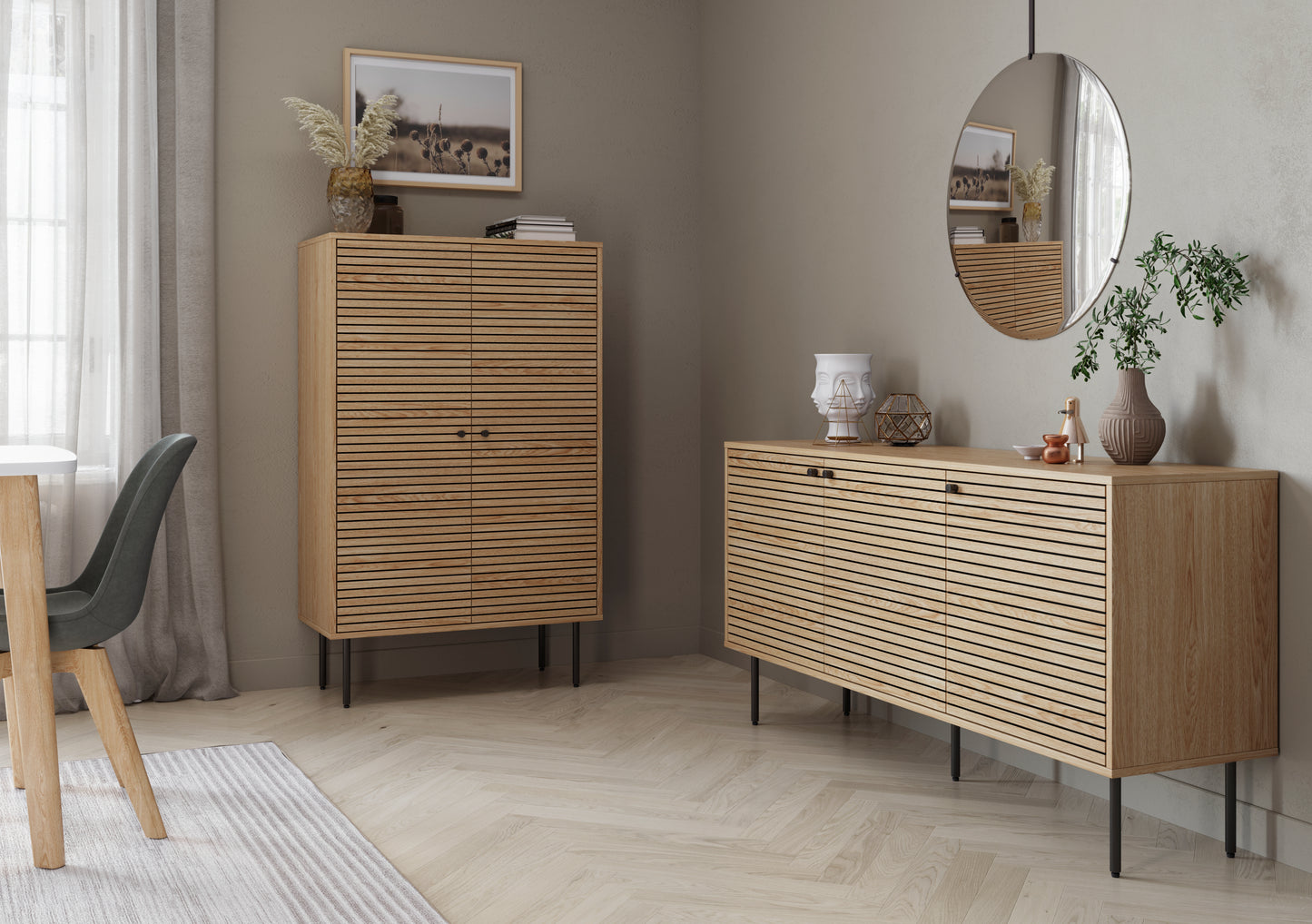 Elara 3 Drawers Sideboard