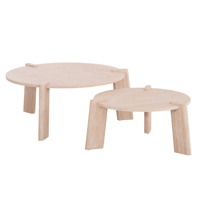 Equil Coffee Tabel 2Pcs Set - 66x66cm + 87x87cm