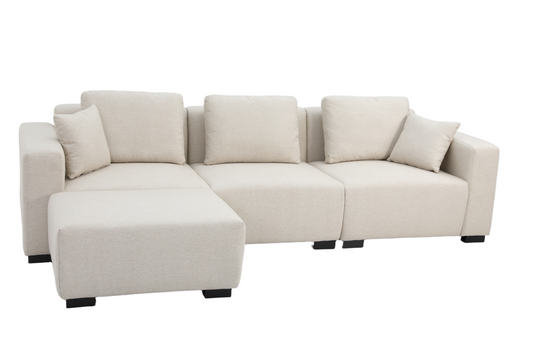Serena L-Shape Sofa - 275x91/158xH82cm