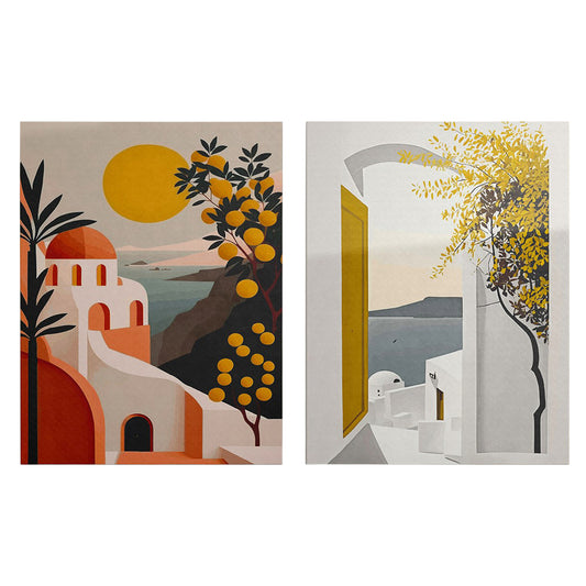 WALL PAINTING 2PCS FB94838 PRINTED CANVAS 50x3(thickness)x70Hcm.(x2)