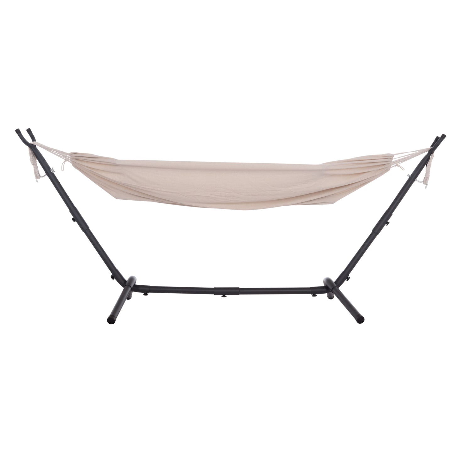 Hammock Crave Hm6304.02 Anthracite Metal Frame-beige Fabric 265x93x105hcm.