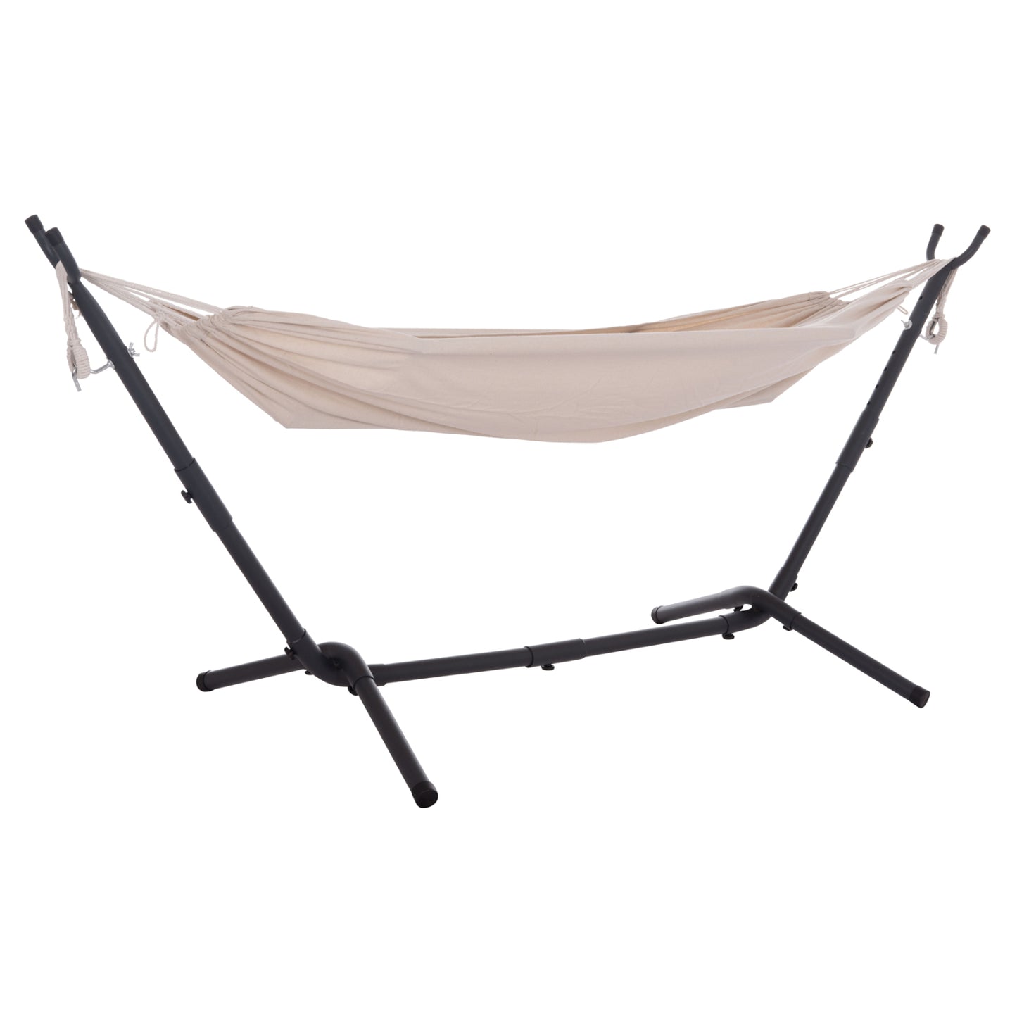 Hammock Crave Hm6304.02 Anthracite Metal Frame-beige Fabric 265x93x105hcm.