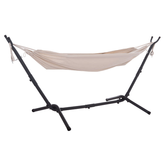 Hammock Crave Hm6304.02 Anthracite Metal Frame-beige Fabric 265x93x105hcm.