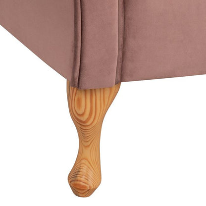 Recliner Dusty Pink Velvet Hm3008.05 Right Arm 187x61x82cm