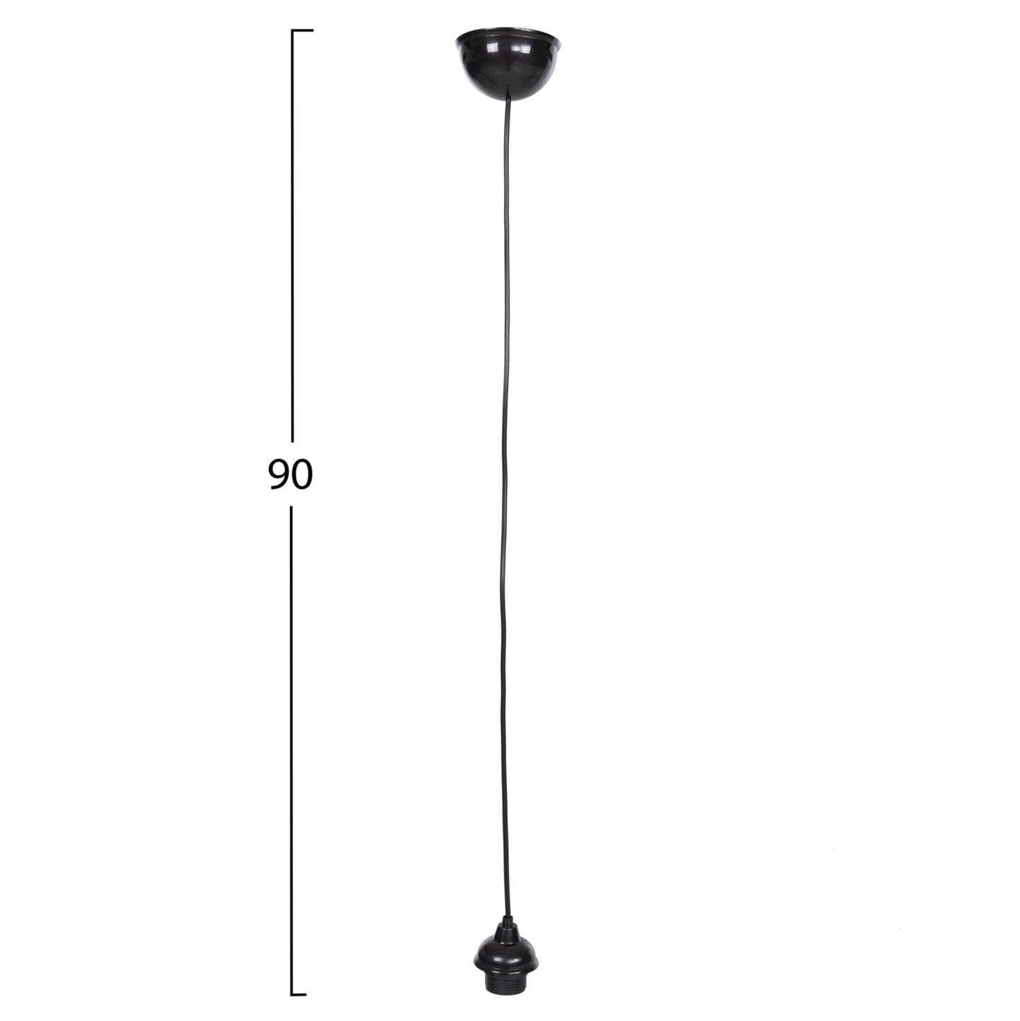 Hanging Cable For Pendant Lamps With Socket In Black Hm4187