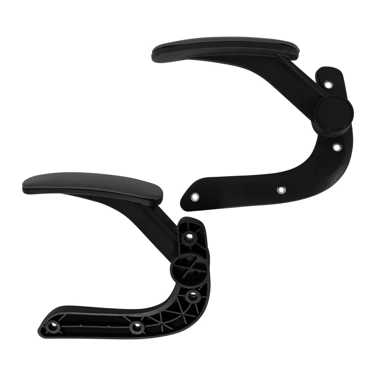 Replacement Flip-up Arms 2pcs Set For Office Chair Hm1197.03 Black-grey