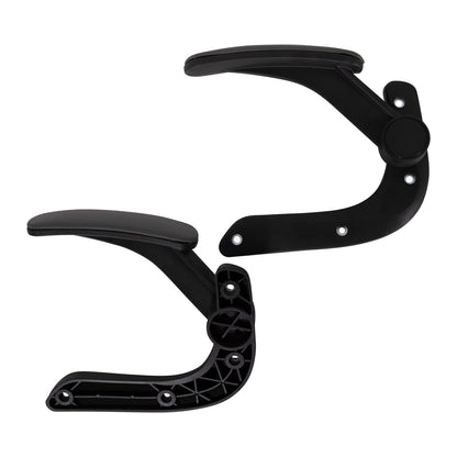 Replacement Flip-up Arms 2pcs Set For Office Chair Hm1197.03 Black-grey