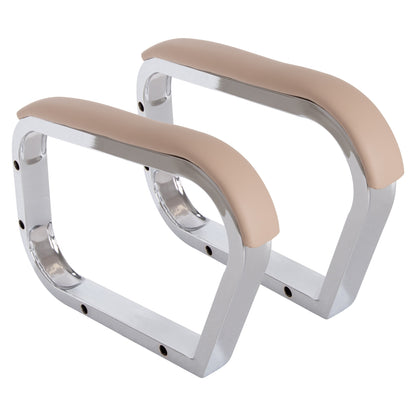 Replacement Arms 2pcs Set For Office Chair Hm1093.07 Chrome-ecru