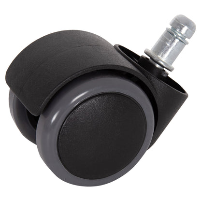 Replacement Castor Wheels 5pcs Set For Office Chairs Hm1203--black & Grey