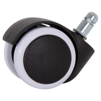 Replacement Castor Wheels 5pcs Set For Office Chairs Hm1203--black & White