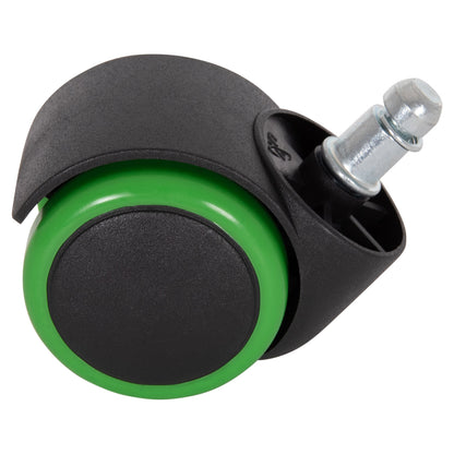 Replacement Castor Wheels 5pcs Set For Office Chairs Hm1203.03--black & Green