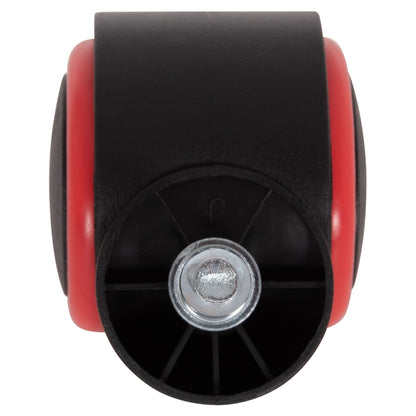 Replacement Castor Wheels 5pcs Set For Office Chairs Hm1203--black & Red