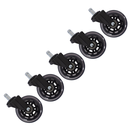 Caster Wheels Hm1179 5pcs Set Spare Parts For Office Chairs- Elastic Polyurethane