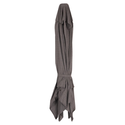 Replacement Shade For Umbrella Hm6604.01--spun Polyester In Grey 3x3m