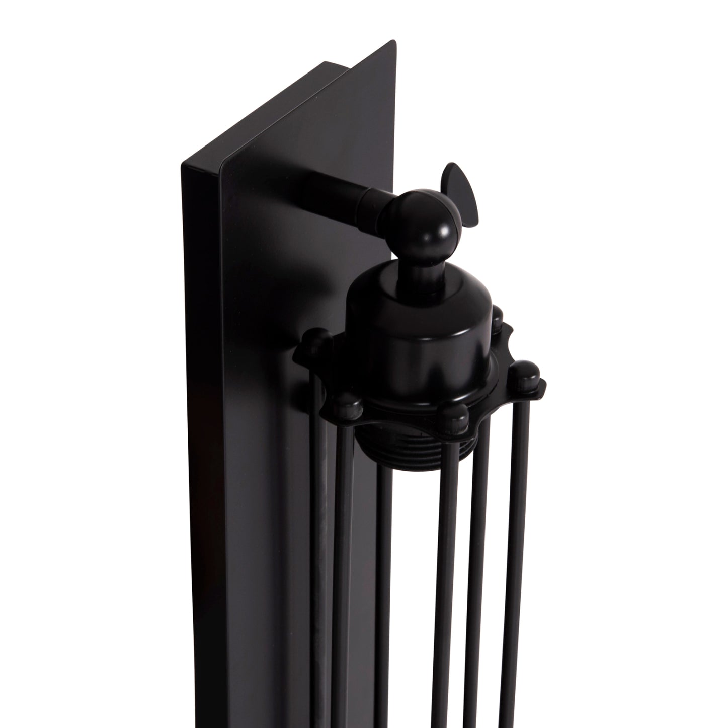 Wall Sconce 2-light Beacon Hm4463 Metal In Black 10x10x47hcm.