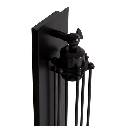 Wall Sconce 2-light Beacon Hm4463 Metal In Black 10x10x47hcm.