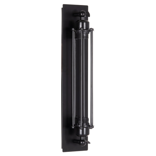 Wall Sconce 2-light Beacon Hm4463 Metal In Black 10x10x47hcm.